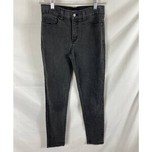 NYDJ Skinny Midrise Washed Black Jeans size 2